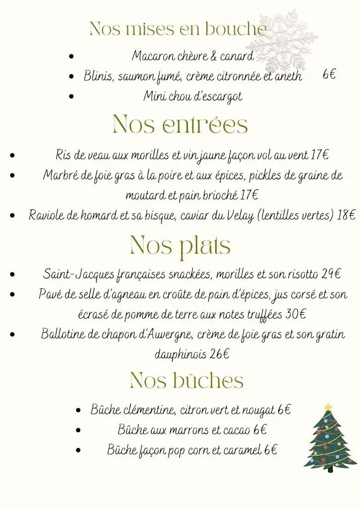Menu_La colombe gourmande : Traiteur événementiel, mariage, baptême, Clermont-Ferrand, Auvergne, Puy de dôme_Vic-le-Comte_image_1