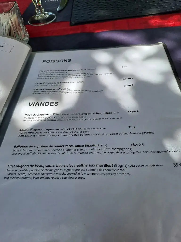 Menu_Les Acacias Bellevue - Hotel et Restaurant - Veyrier du Lac_Veyrier-du-Lac_image_4