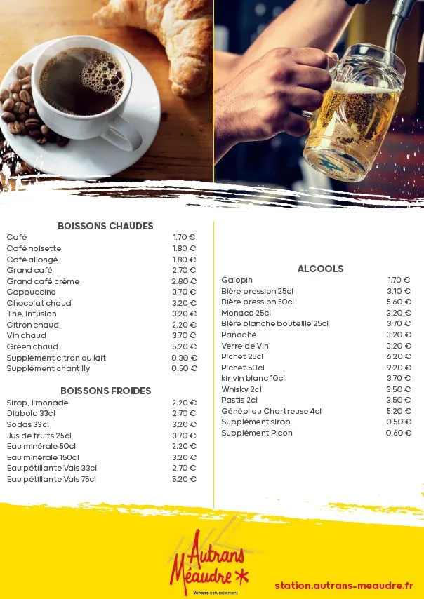 Menu_Auberge de la Poya_Vercors_image_1