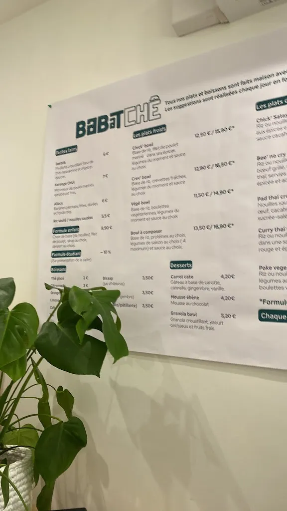 Menu_BABATCHÊ Vichy - Healthy Fusion du monde_Vichy_image_2