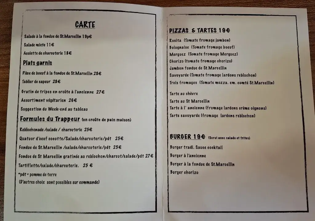 Menu_Le Trappeur_Villebois_image_1