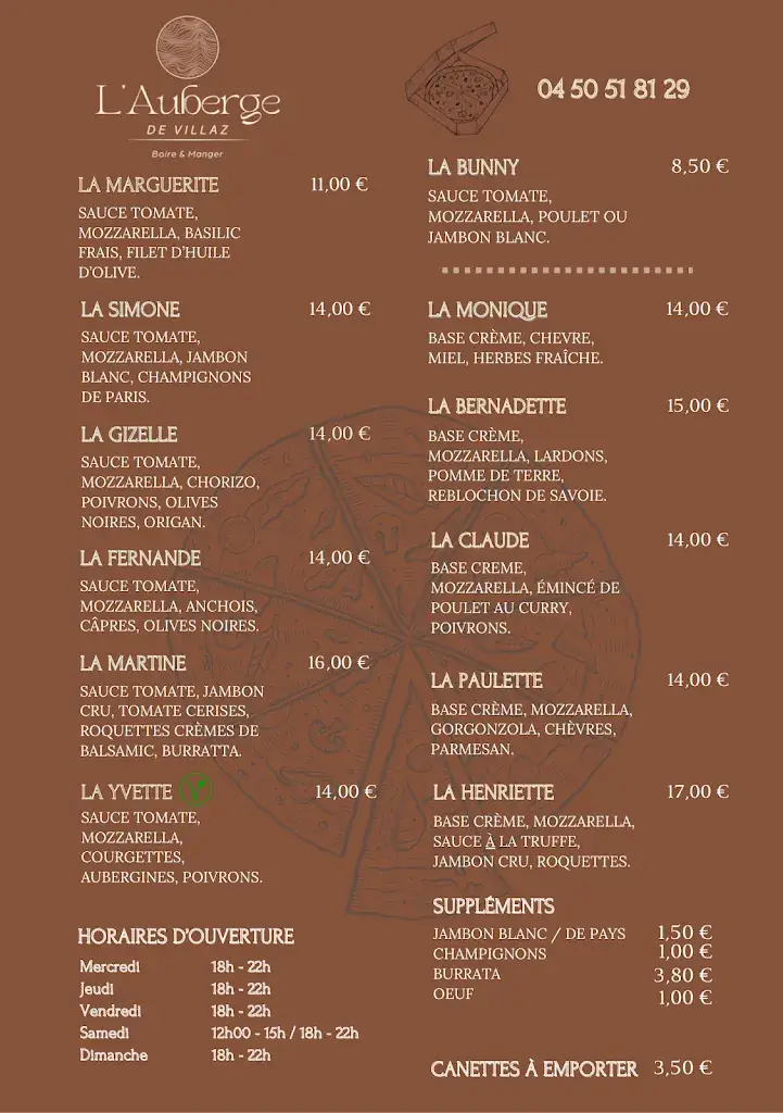 Menu_L'auberge (de villaz)_Villaz_image_1