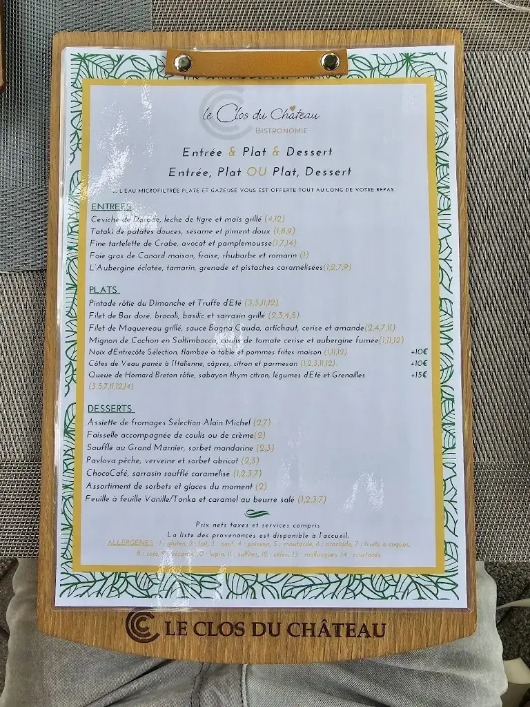 Menu_Le Clos du Château_Pringy_image_2