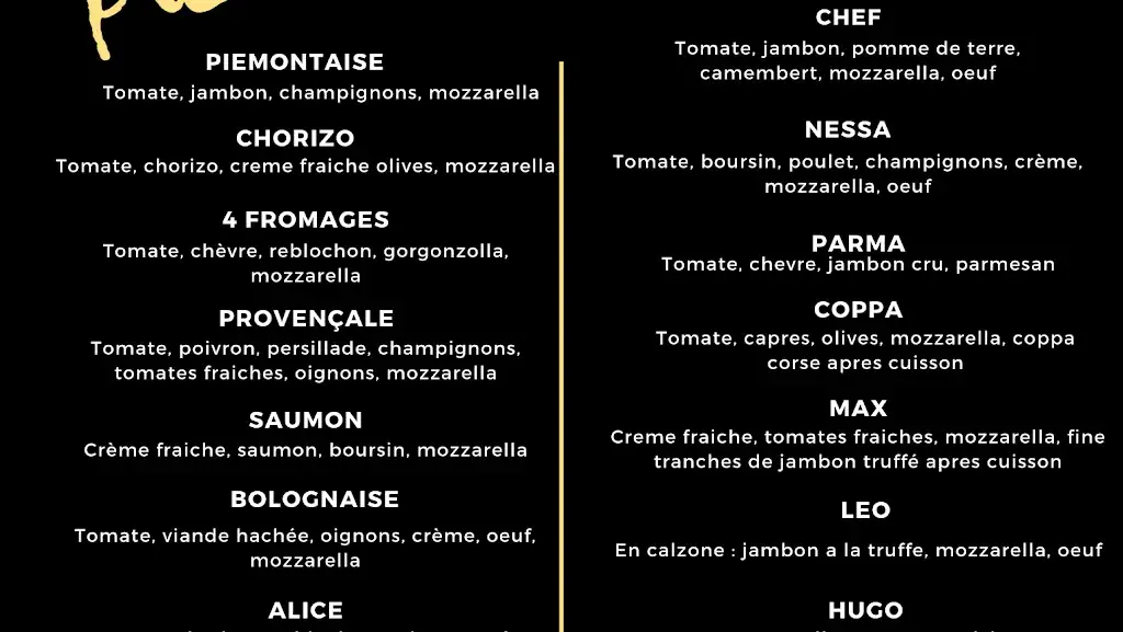Menu_Pizzéria La Toscane_Villars-les-Dombes_image_4