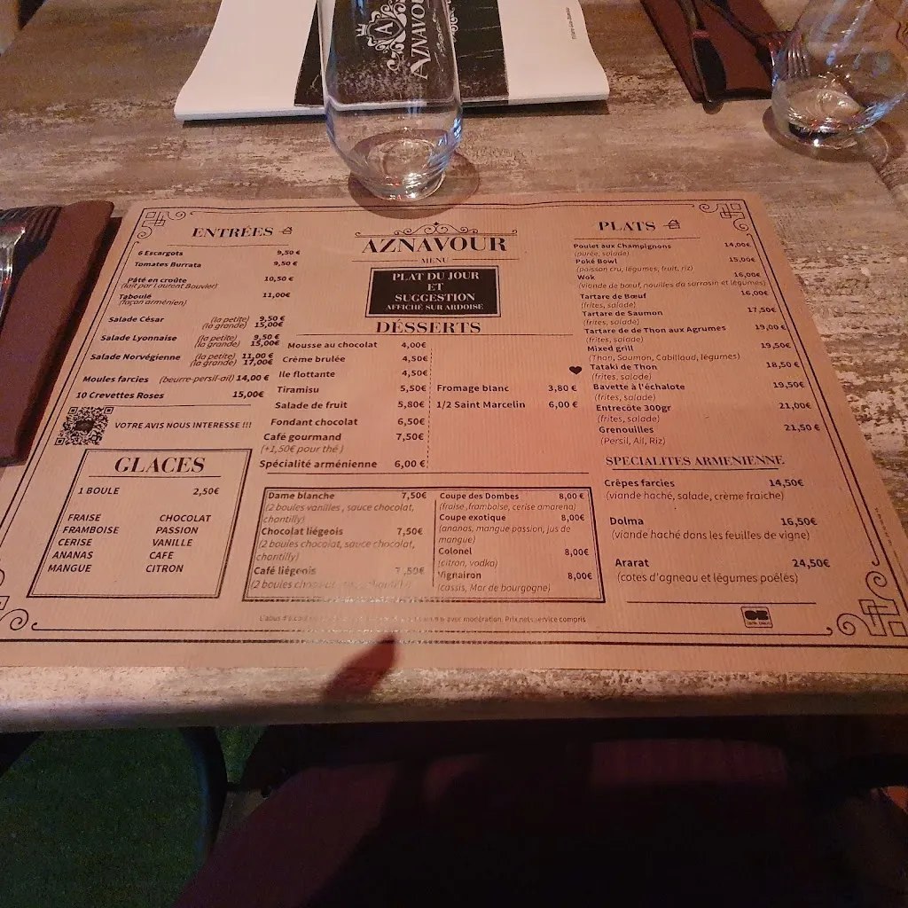 Menu_Restaurant AZNAVOUR_Villars-les-Dombes_image_2