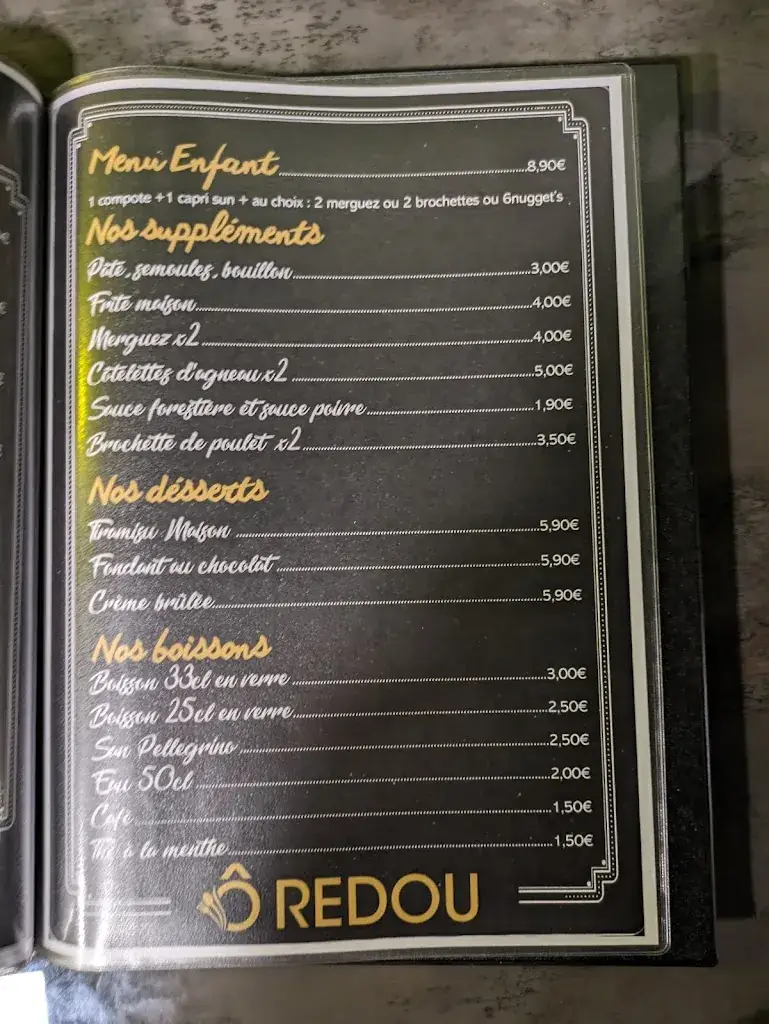 Menü_Ô REDOU RESTAURANT_Villefranche-sur-Saône_Bild_3