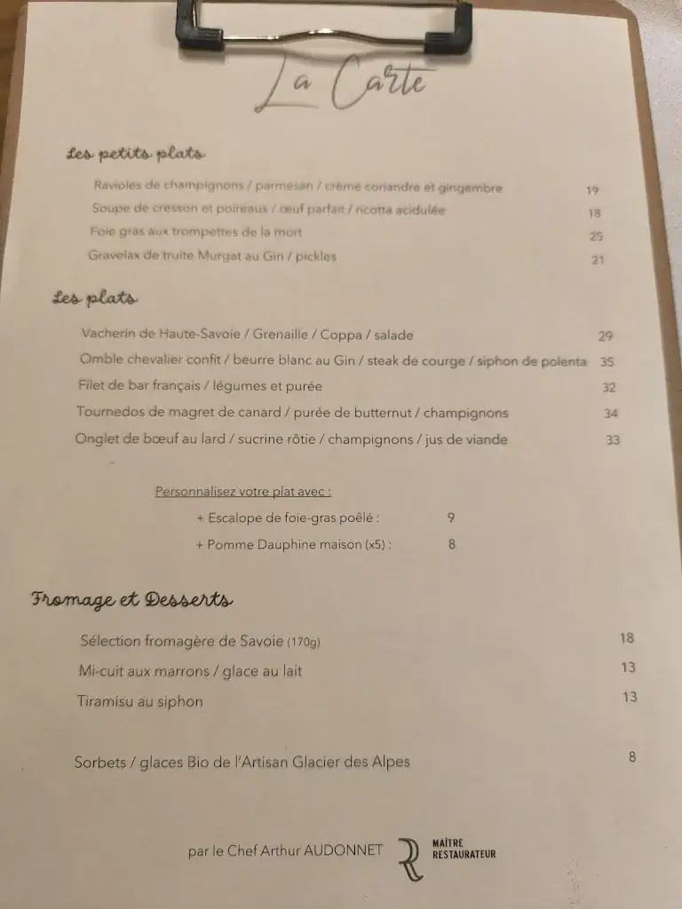 Menu_La Pause de Pierrette, Restaurant & Bar-Terrasse_Thorens_image_2