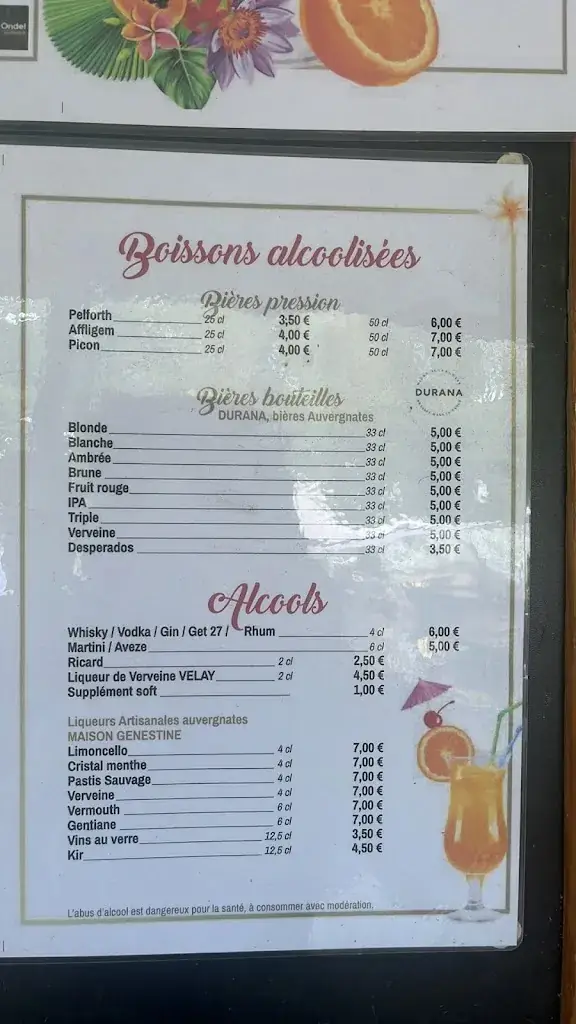 Menu_La Cabane du Trappeur_Aydat_image_4