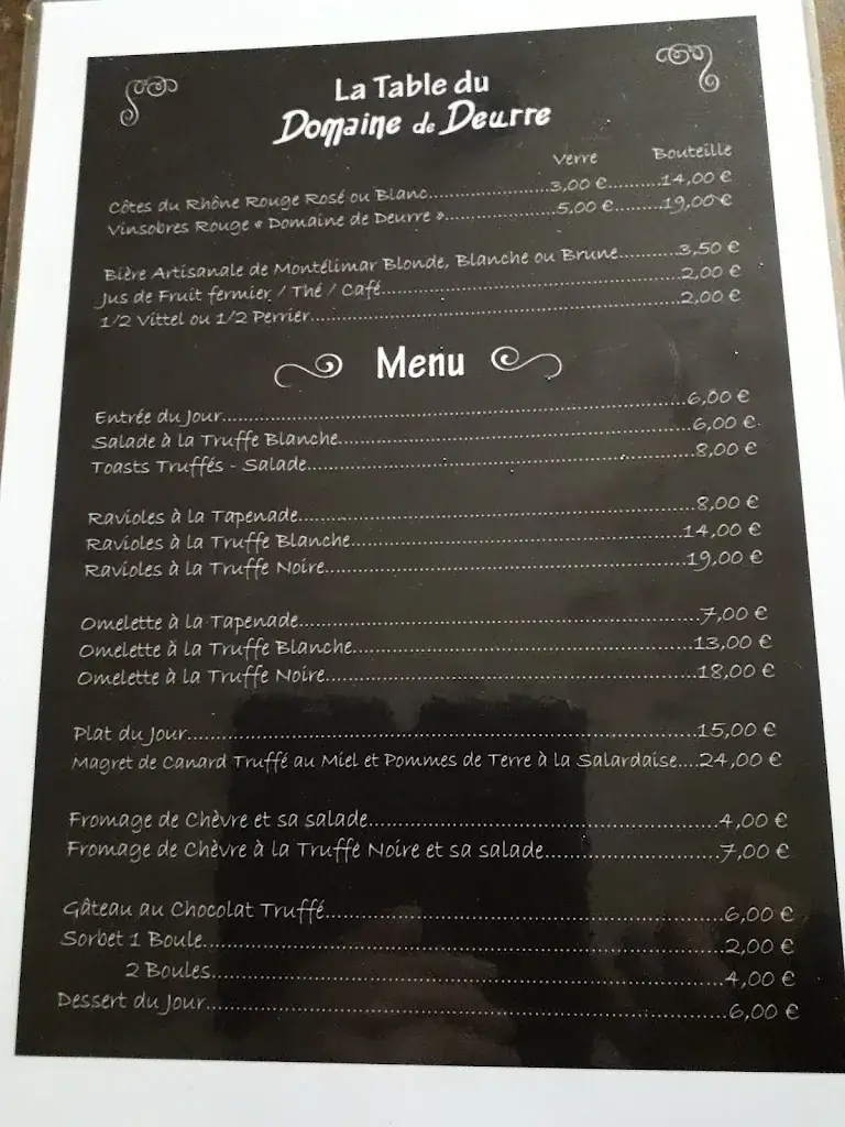 Menu_DOMAINE DE DEURRE_Vinsobres_image_1