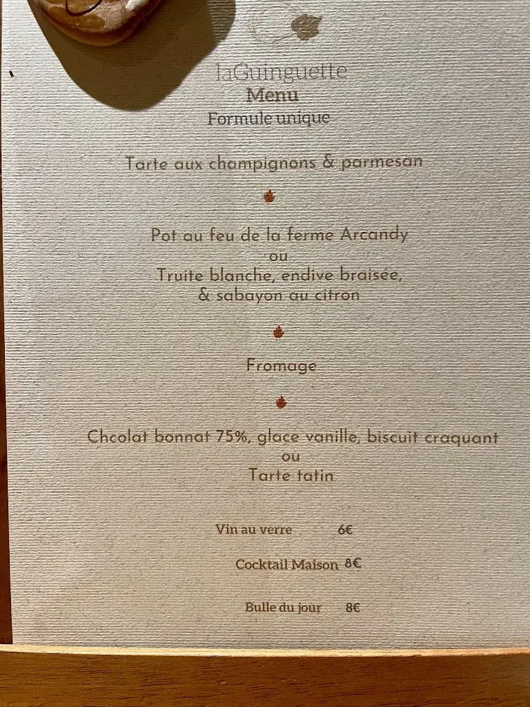 Menu_la Guinguette restaurant et chambres d'hôtes_Panissage_image_1