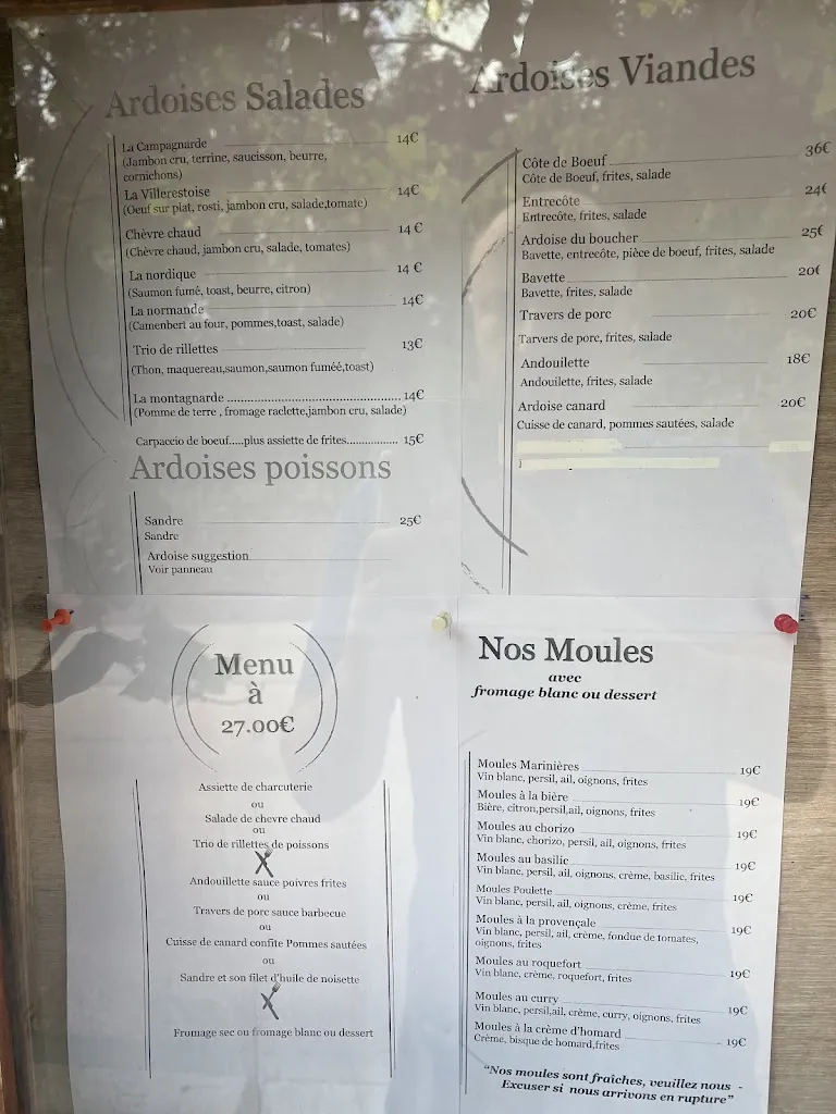 Menu_Auberge de La Loire_Villerest_image_1