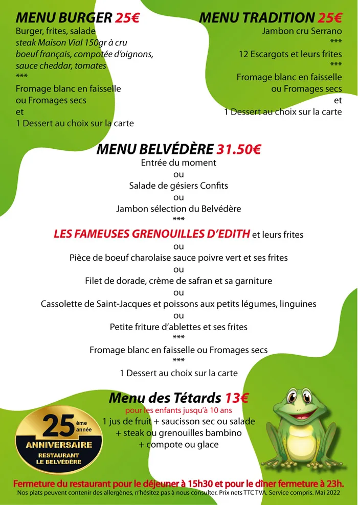 Menu_Auberge du Belvédère_Commelle-Vernay_immagine_2