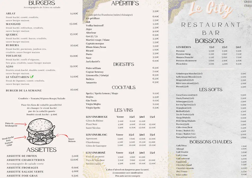 Menü_Restaurant & Pizzeria - Le City Viry_Viry_Bild_2