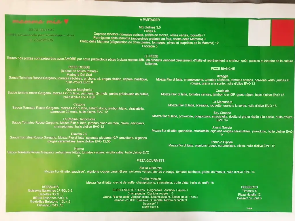 Menu_Mamma Mia Viry - Pizza Truck🍕🥈🥈🥉Pizza World Cup_Viry_image_2