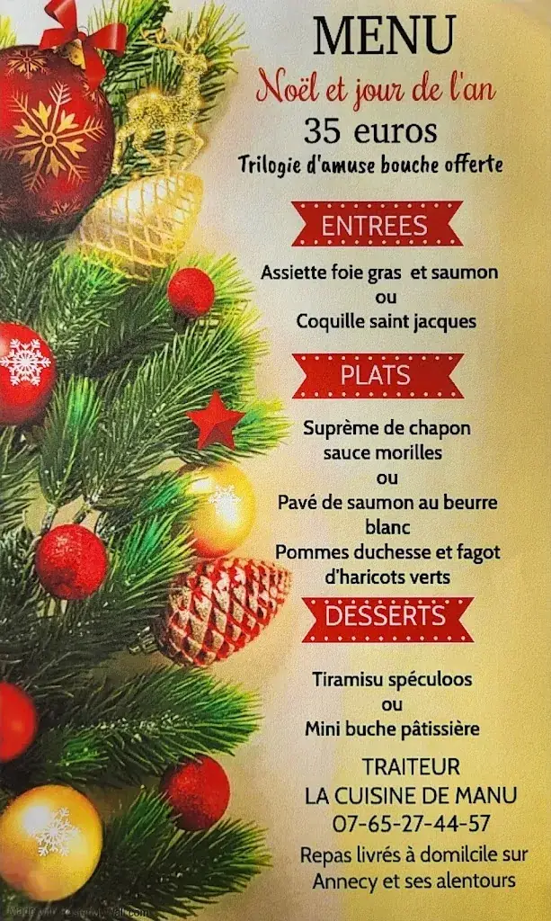 Menü_La Cuisine de Manu - restaurant, traiteur_Viriville_Bild_2