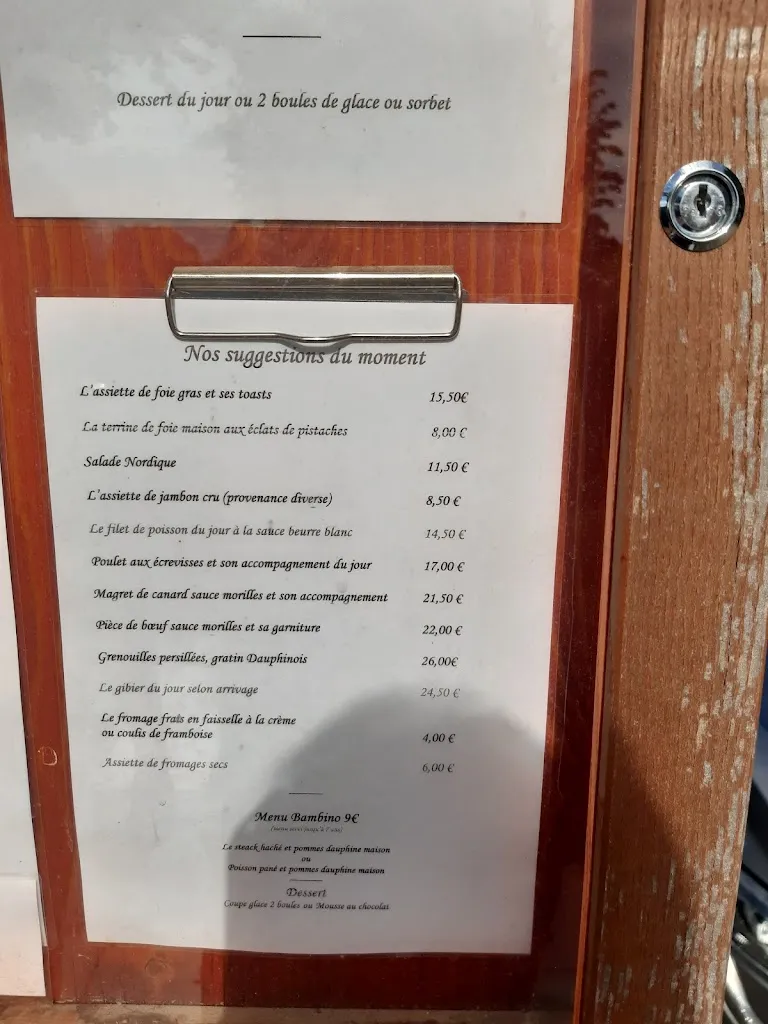 Menu_L'Auberge des Chasseurs_Viriville_image_2