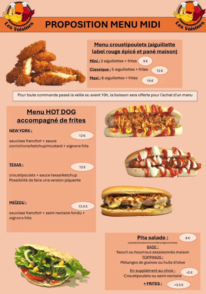 Menu_Food truck LES VOISINES_Aydat_image_1