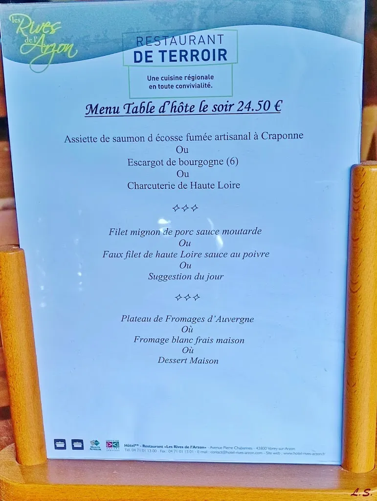 Menu_restaurant les rives de l arzon_Vorey_image_3