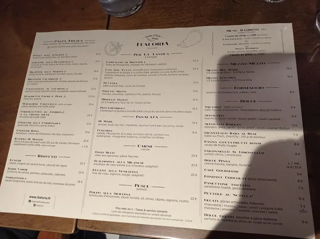 Menu_Italoria Voglans_Voglans_image_1