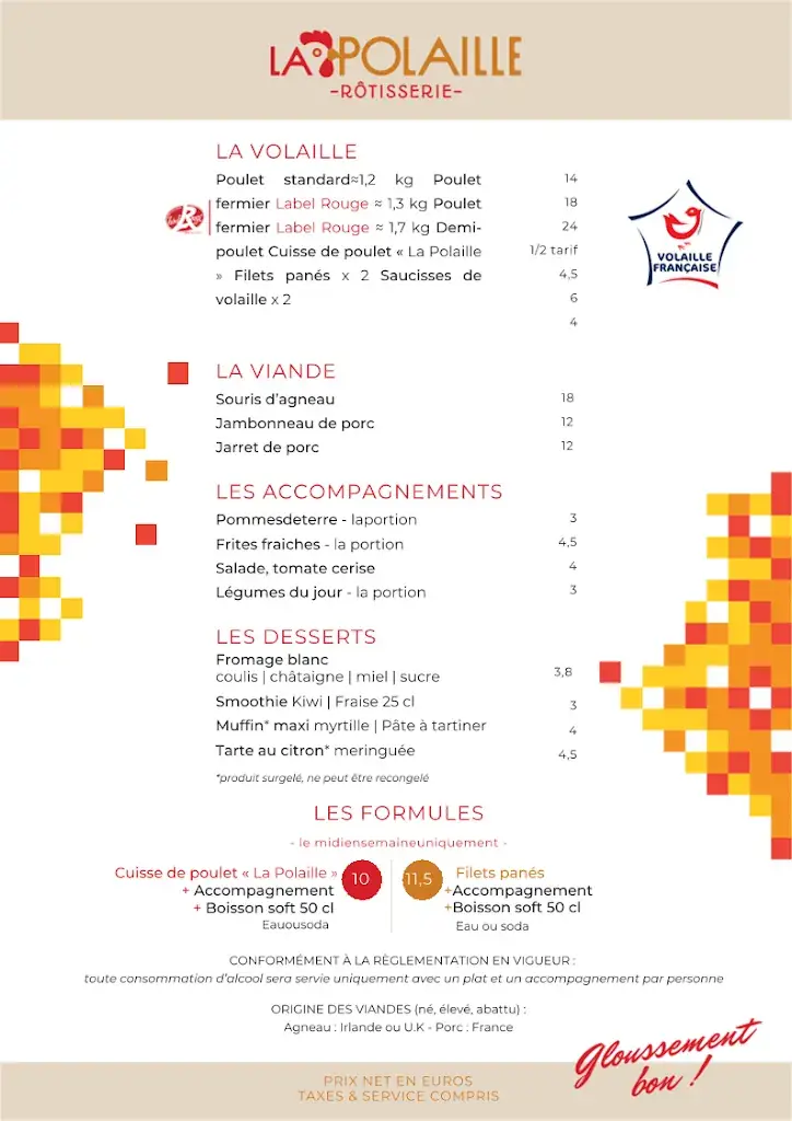 Menu_La Polaille Rôtisserie_Voglans_image_1