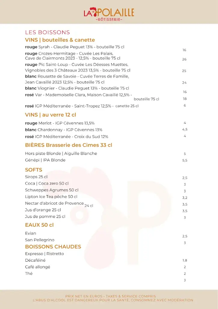 Menu_La Polaille Rôtisserie_Voglans_image_2