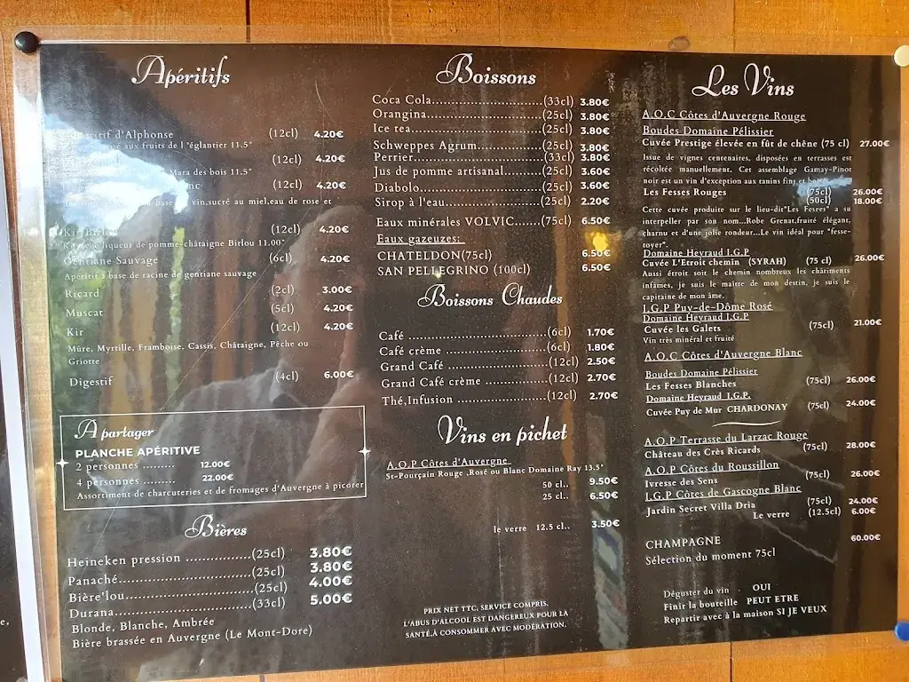 Menu_Auberge la Grange d'Alphonse_Saint-Nectaire_image_1