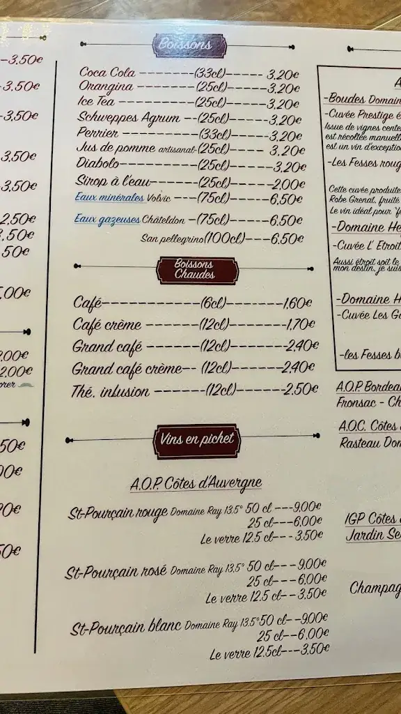 Menu_Auberge la Grange d'Alphonse_Saint-Nectaire_image_4