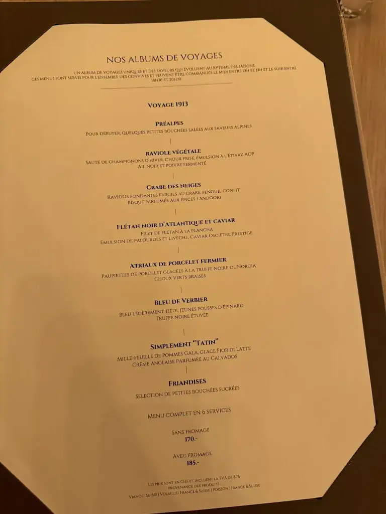 Menu_1913 - Restaurant du Palace_Villars-sur-Ollon_image_2