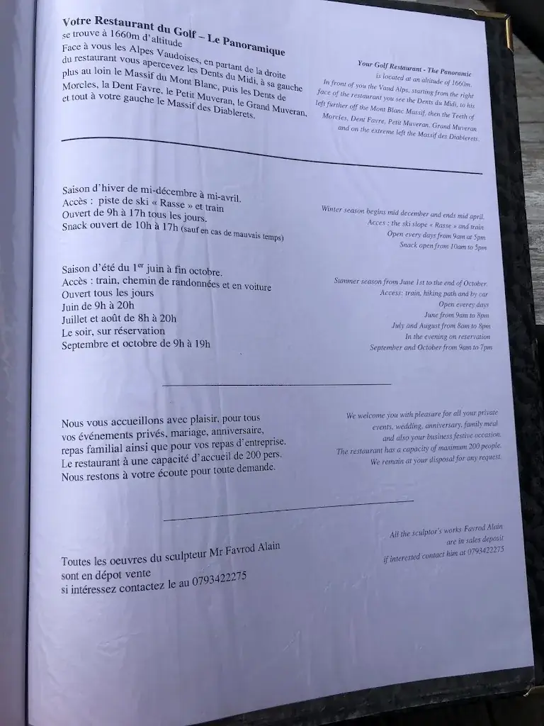 Stéphane Turquay_Restaurant du Golf - Villars-sur-Ollon_Villars-sur-Ollon_review