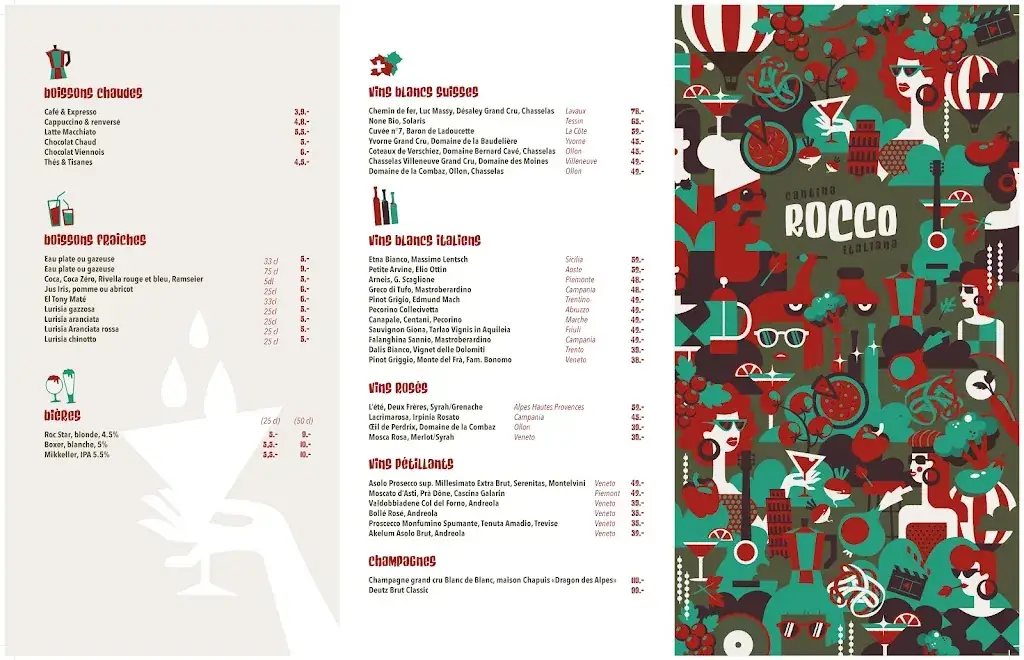 Menu_Rocco Cantina Italiana_Villars-sur-Ollon_image_1