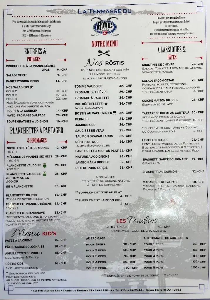 Menu_Rocco Cantina Italiana_Villars-sur-Ollon_image_4