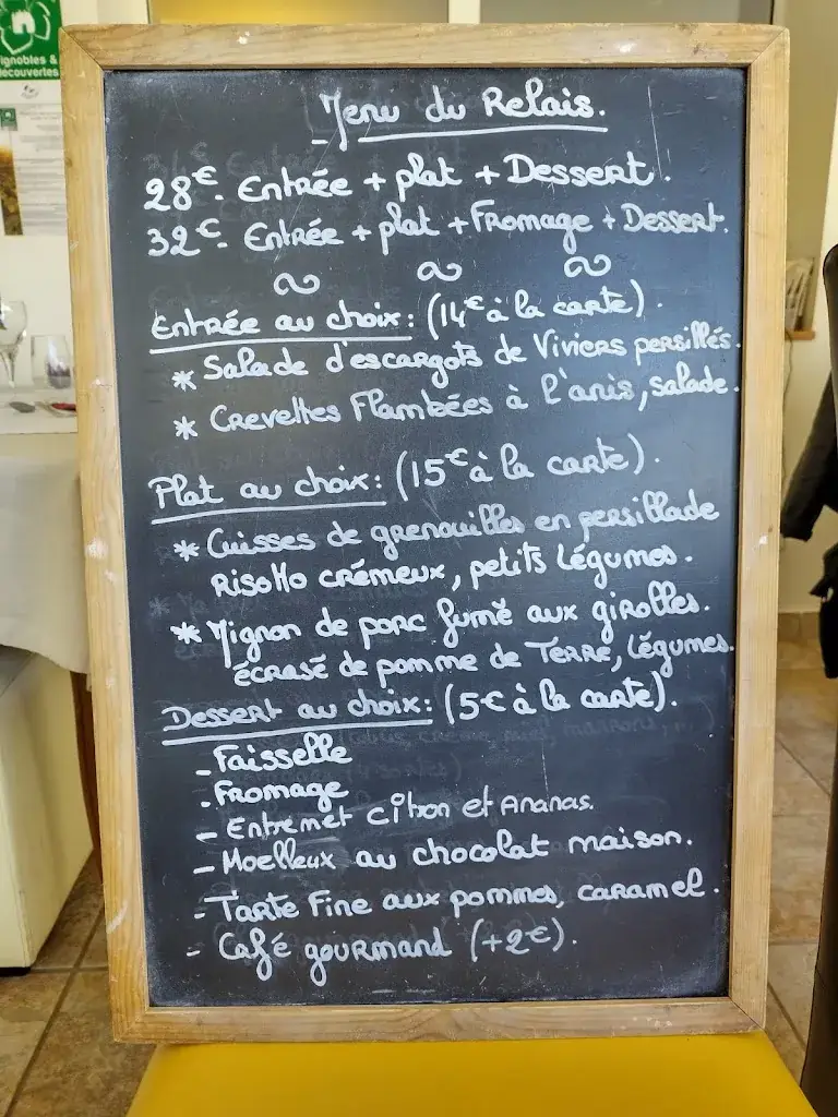 Menu_Hôtel Relais du Vivarais_Viviers_image_3