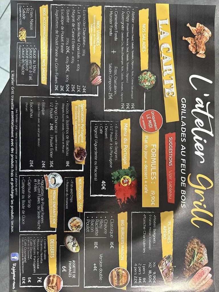 Menu_L'atelier Grill_Yzeure_image_1