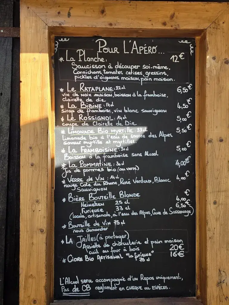 Menu_Auberge de Malaterre._Villard-de-Lans_image_2
