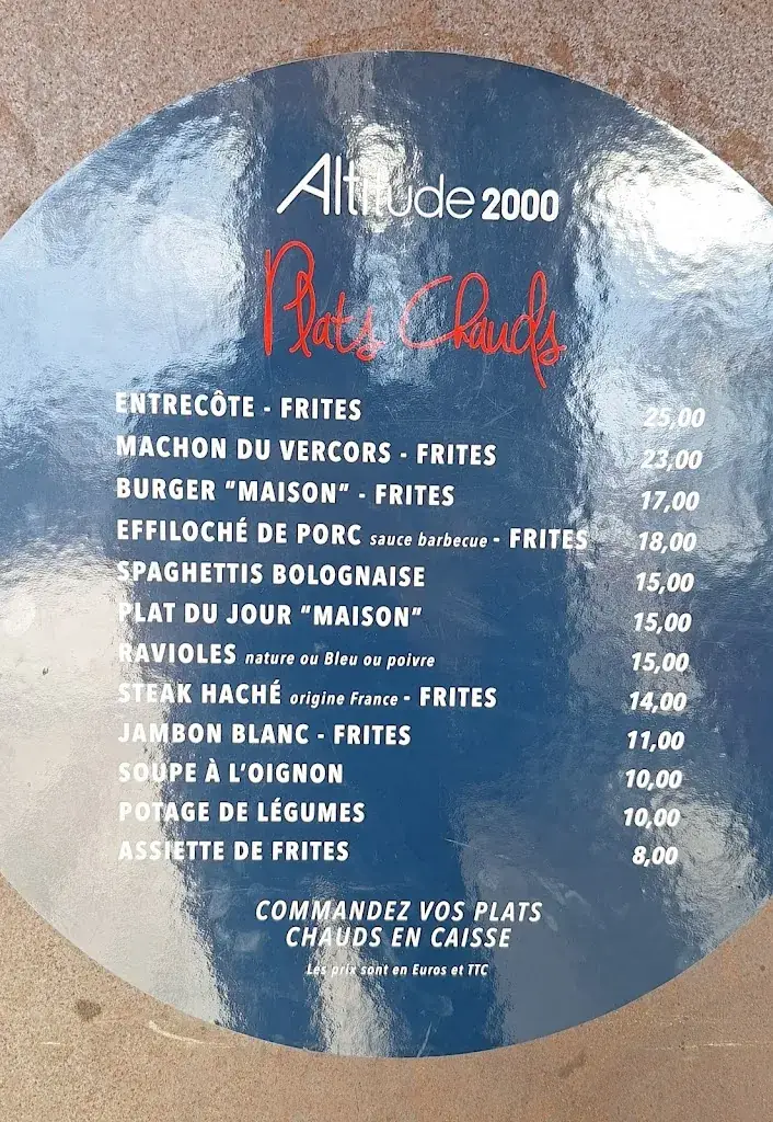 Menu_Restaurant Altitude 2000_Villard-de-Lans_image_2