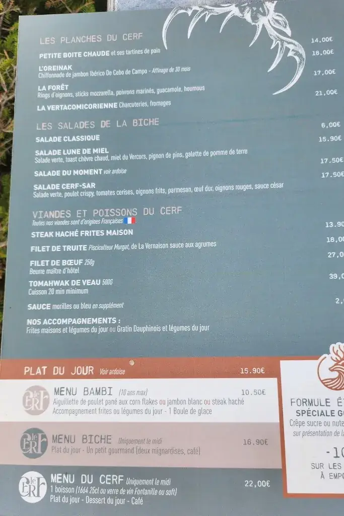 Menu_Le Cerf_Villard-de-Lans_immagine_1
