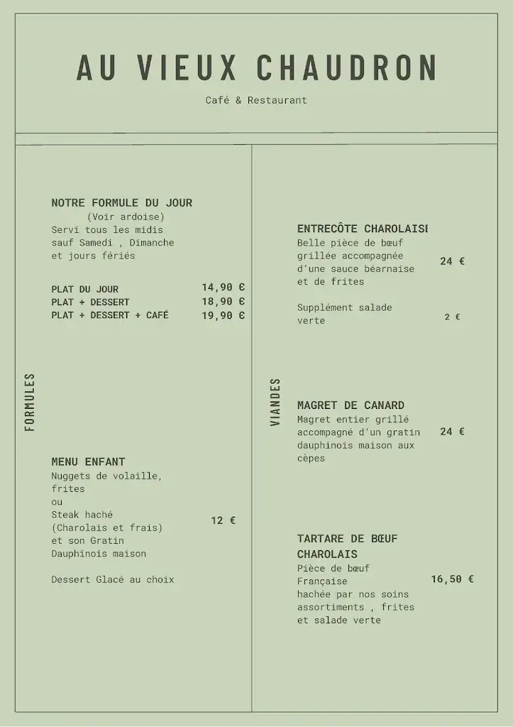 Menu_Au Vieux Chaudron_Villard-de-Lans_immagine_4