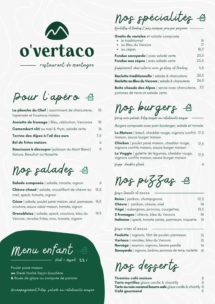 Menu_O'Vertaco Restaurant_Villard-de-Lans_image_1