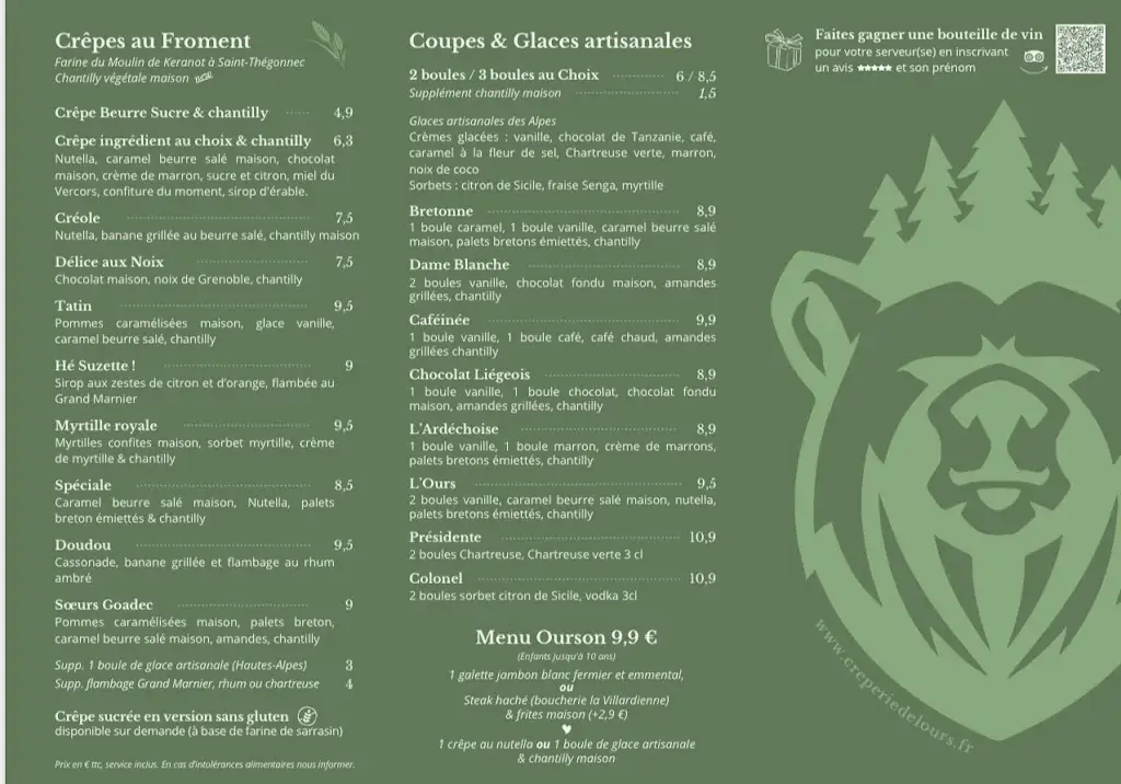 Menu_Crêperie de l'Ours_Villard-de-Lans_image_1