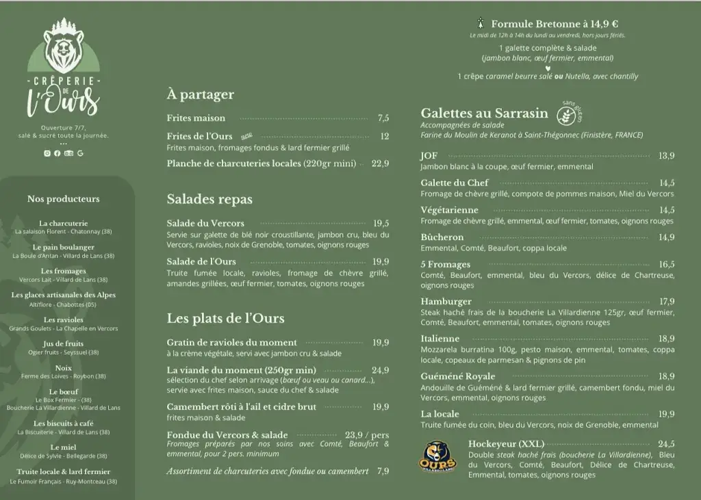 Menu_Crêperie de l'Ours_Villard-de-Lans_image_2