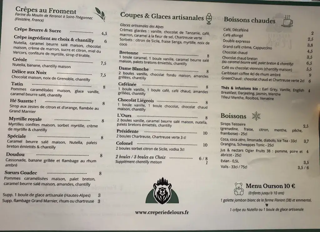 Menu_Crêperie de l'Ours_Villard-de-Lans_image_4