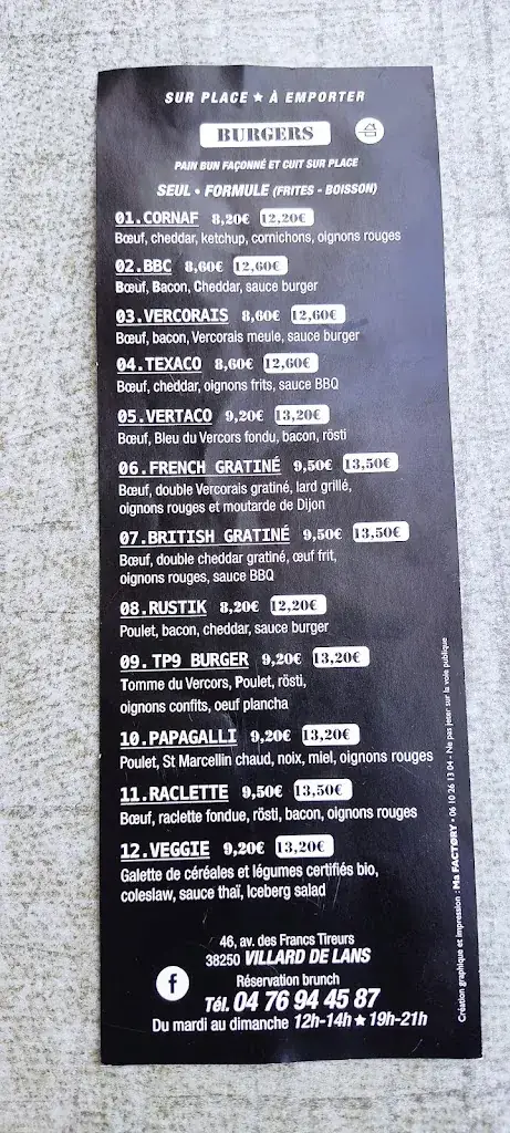 Menu_Roc cornaf_Villard-de-Lans_image_1