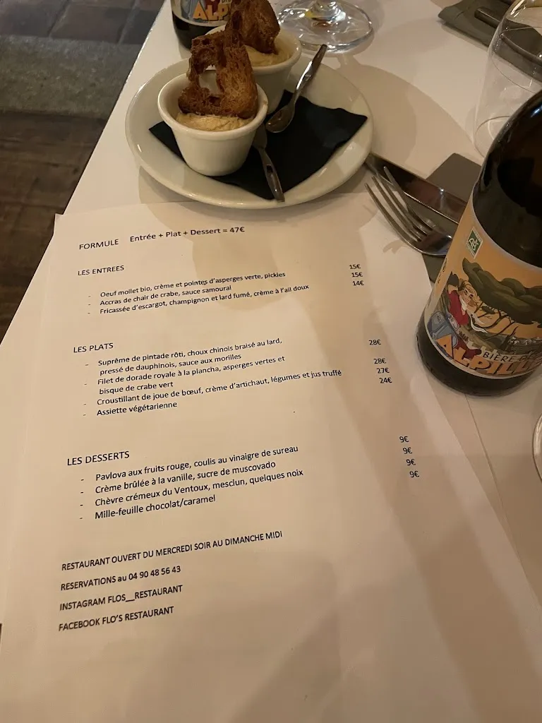 Menu_Flo's restaurant_Villeneuve-lès-Avignon_image_1