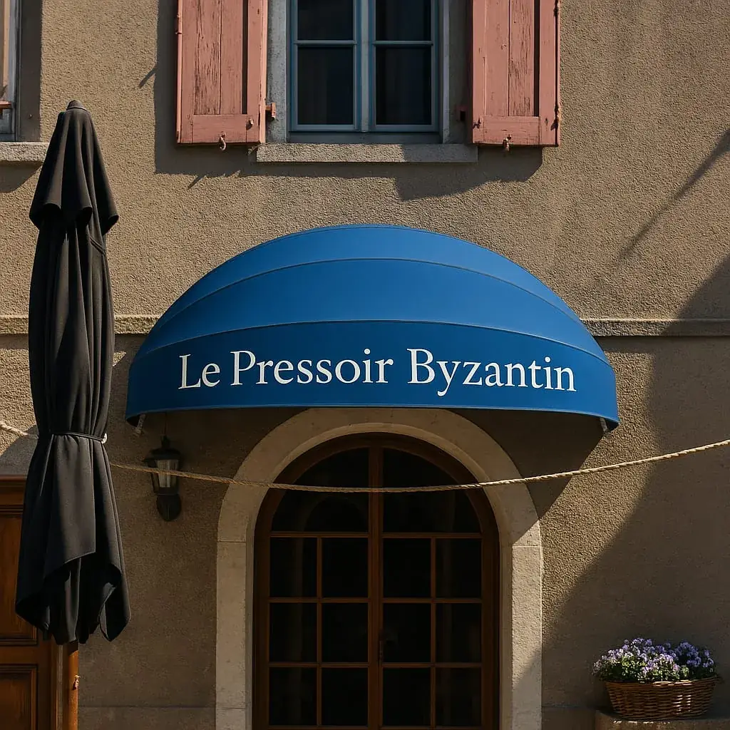 Le Pressoir Byzantin Restaurant in Villeneuve