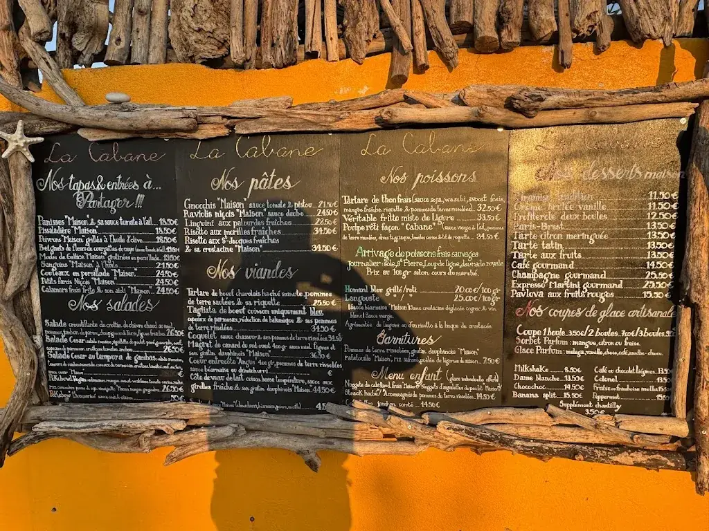 Menu_La Cabane Villeneuve-Loubet_Villeneuve-Loubet_immagine_4