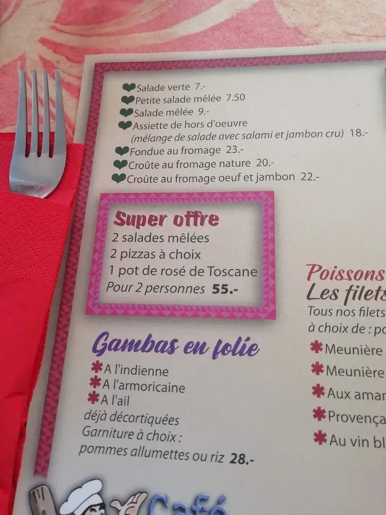 Menu_Café Restaurant du Nord_Villeneuve_image_1