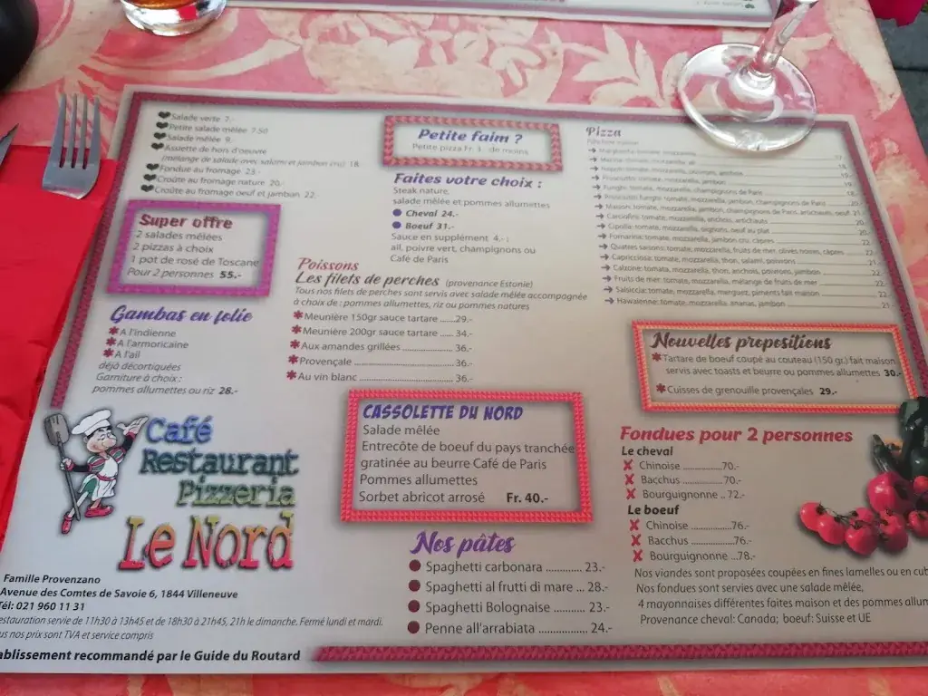 Menu_Café Restaurant du Nord_Villeneuve_image_3