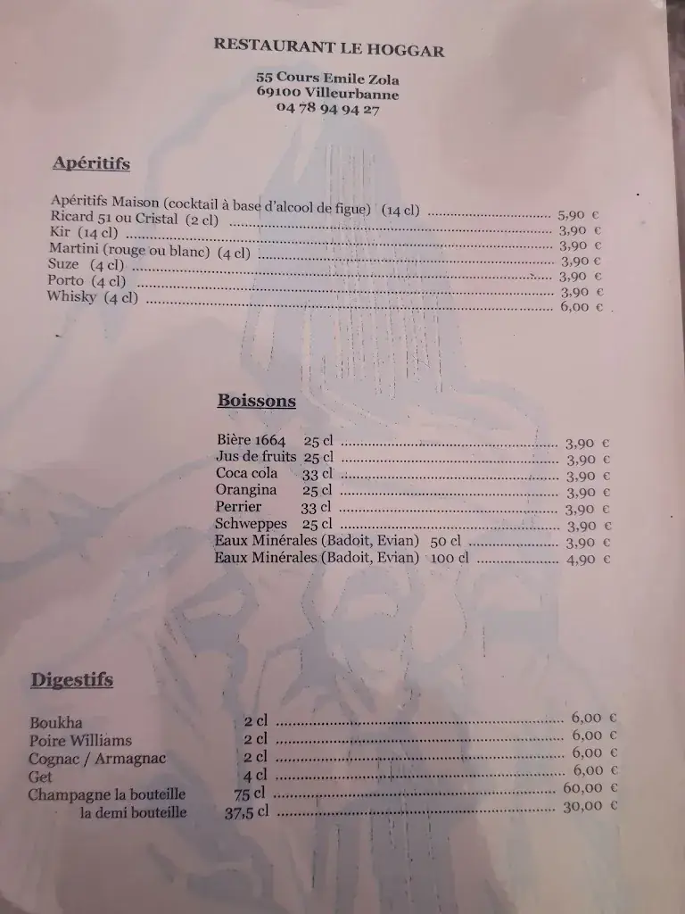 Menu_Le Hoggar_Villeurbanne_image_1