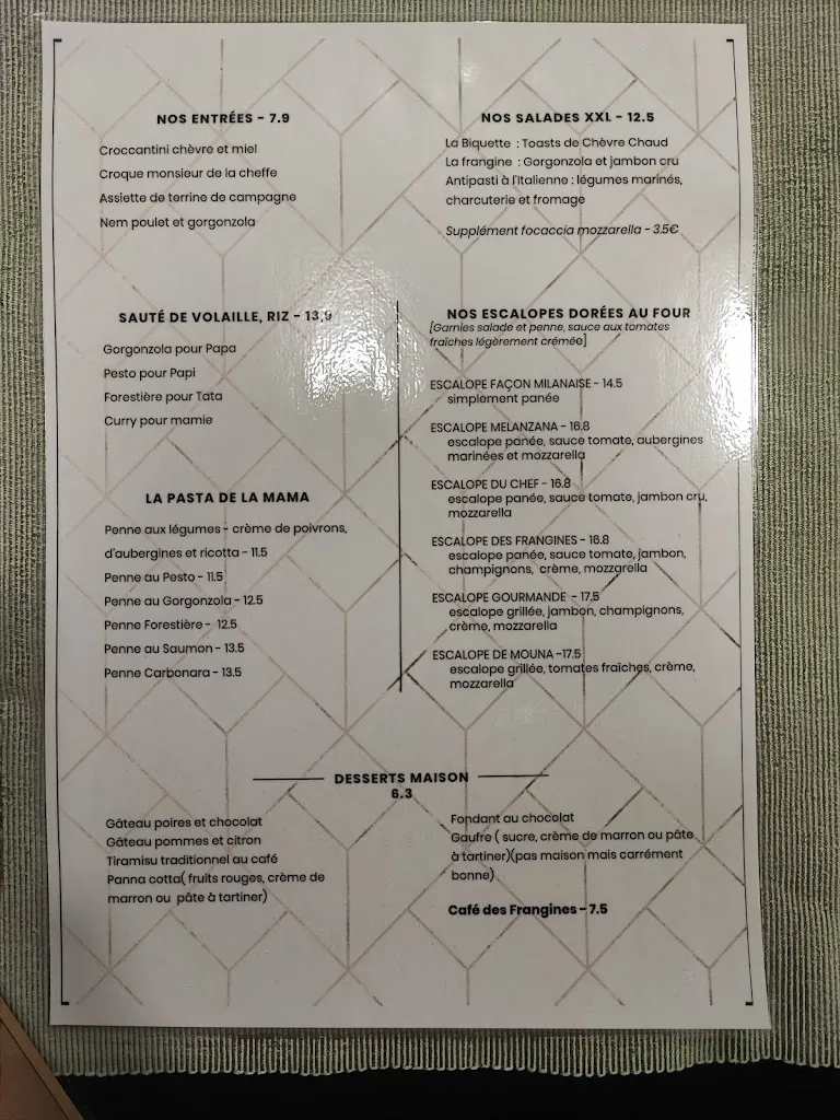 Menu_L'Appart des frangines_Villeurbanne_immagine_2