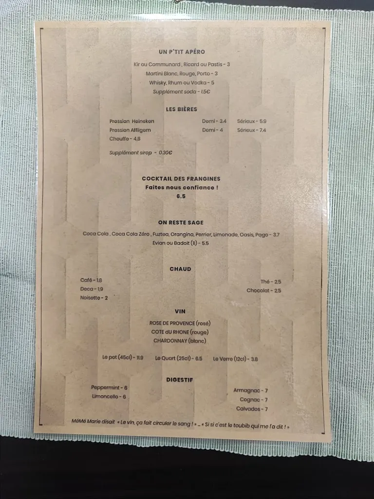 Menu_L'Appart des frangines_Villeurbanne_immagine_3